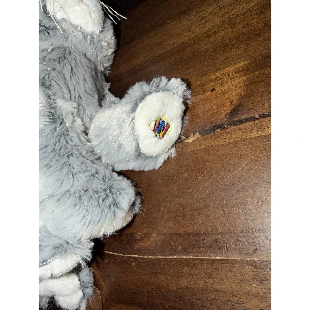 Ganz Webkinz Silversoft Cat HM222 Plush Stuffed Kitty Grey White Soft No Code